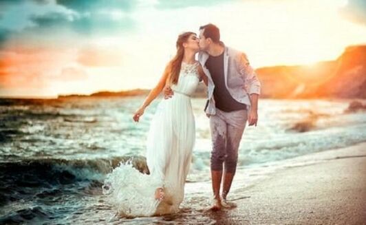 a woman and a man in love with an enlarged penis